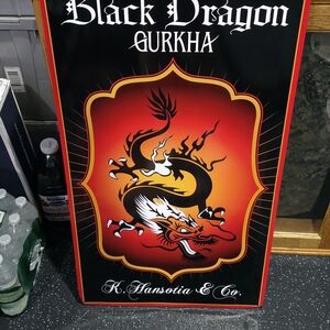 Black Dragon Wall Art